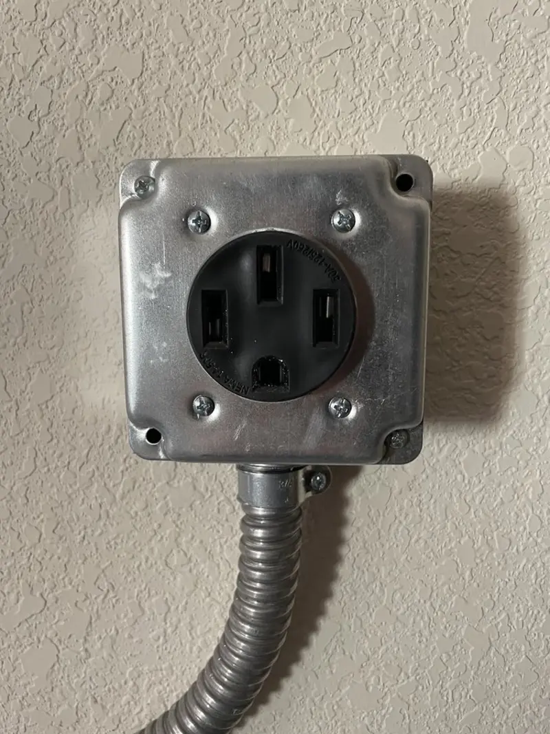 NEMA 14-50 outlet installed for Smart Home Electrical in Ontario